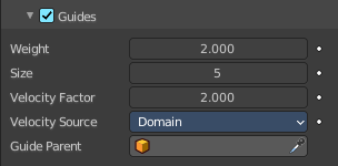 Domain - Guides subpanel