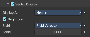 Vector display subpanel