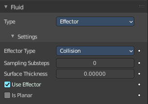 Effector - Settings Subpanel