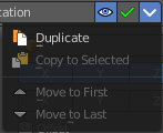 Dropdown menu