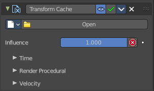 Transform cache