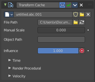 Transform cache