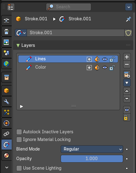 Properties Editor - Object Data Tab
