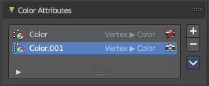 Color Attributes panel