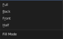 Fill Mode