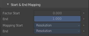 Start & End Mapping subpanel