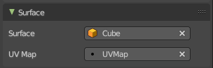 Empty Hair object - Surface Panel
