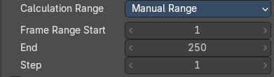 Manual range