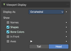 Viewport Display panel