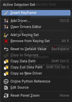 Right click menu at a list item