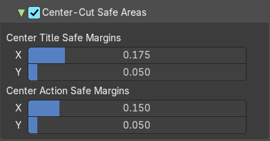 Center-Cut Safe Areas