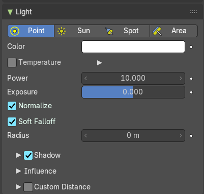Point Light EEVEE
