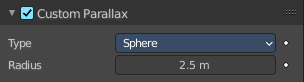 Sphere Lightprobe - Custom Parallax panel