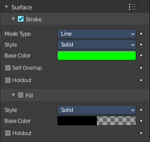 Surface Panel - Grease Pencil Object
