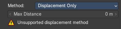 Displacement only