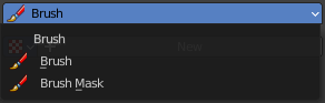 Brush drop down box