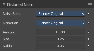 Distorted Noise panel