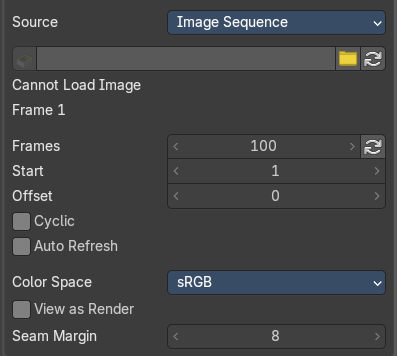 Source Type Movie + Image Sequence