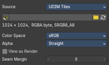 Source Type Udim