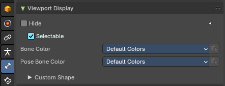 Viewport Display panel