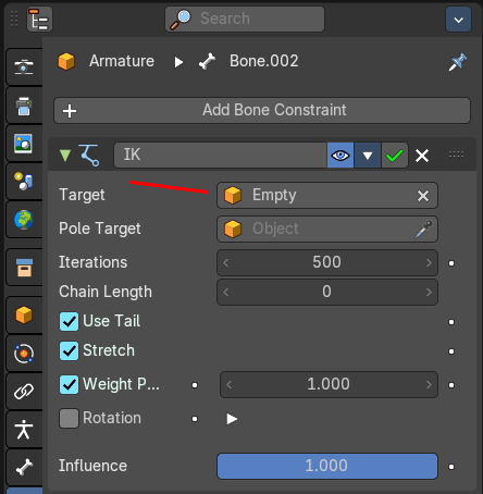 Adding an Object as an IK handler