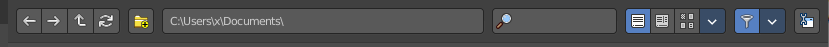 File Browser Header