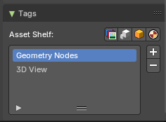 Asset Shelf Buttons Row