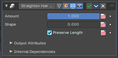 Examples of properties: