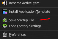 Load Factory Preferences
