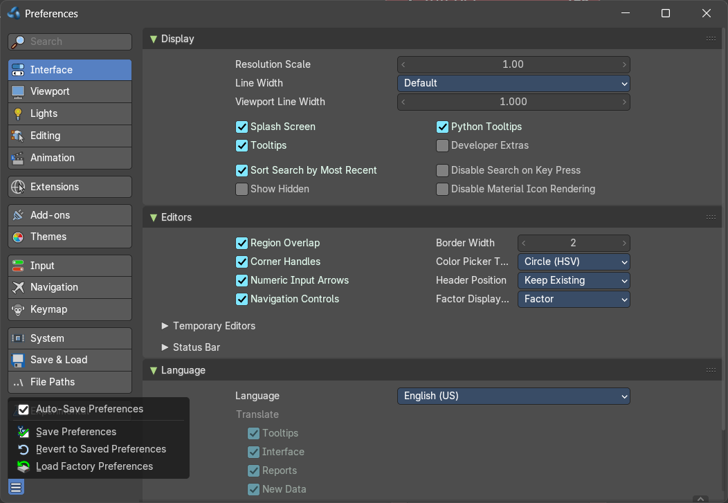 Navigation Sidebar