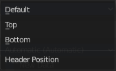 Header Position