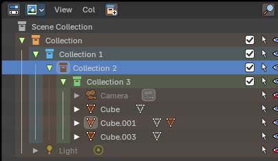 Colored Collection Rows