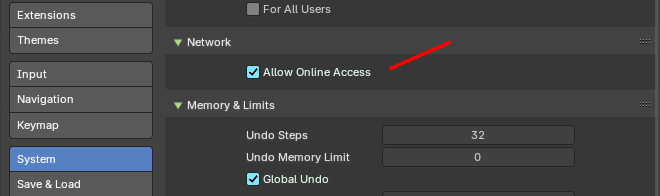 Allow Online Access