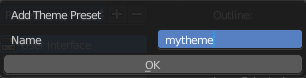Create new Theme