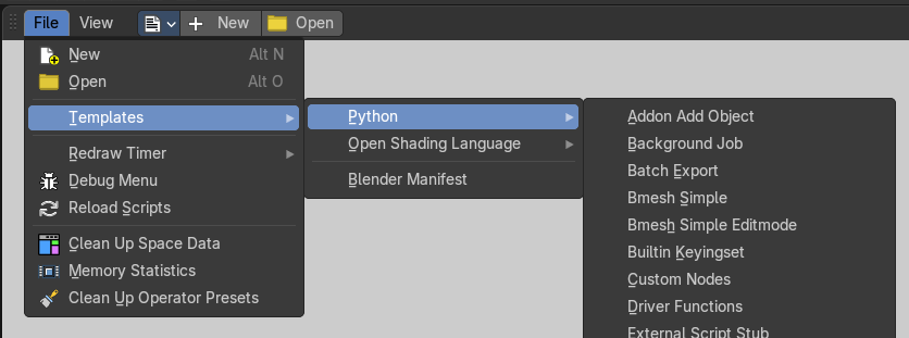 Extending Bforartists