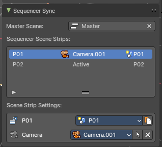 3D View - Sequencer Sync Panel