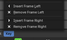 Frames Insert/Remove Operators Toggle