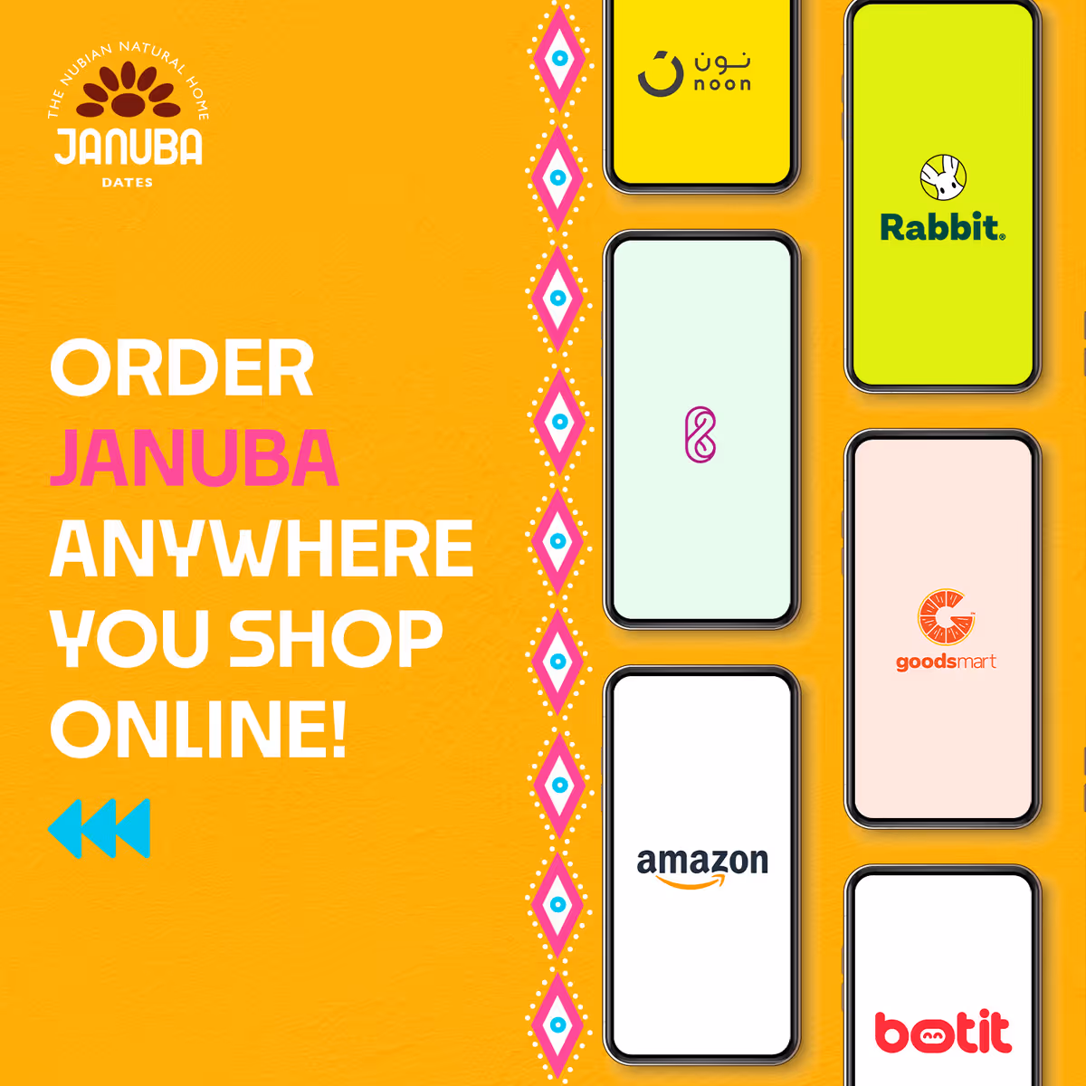 Social media post created for Januba Dates