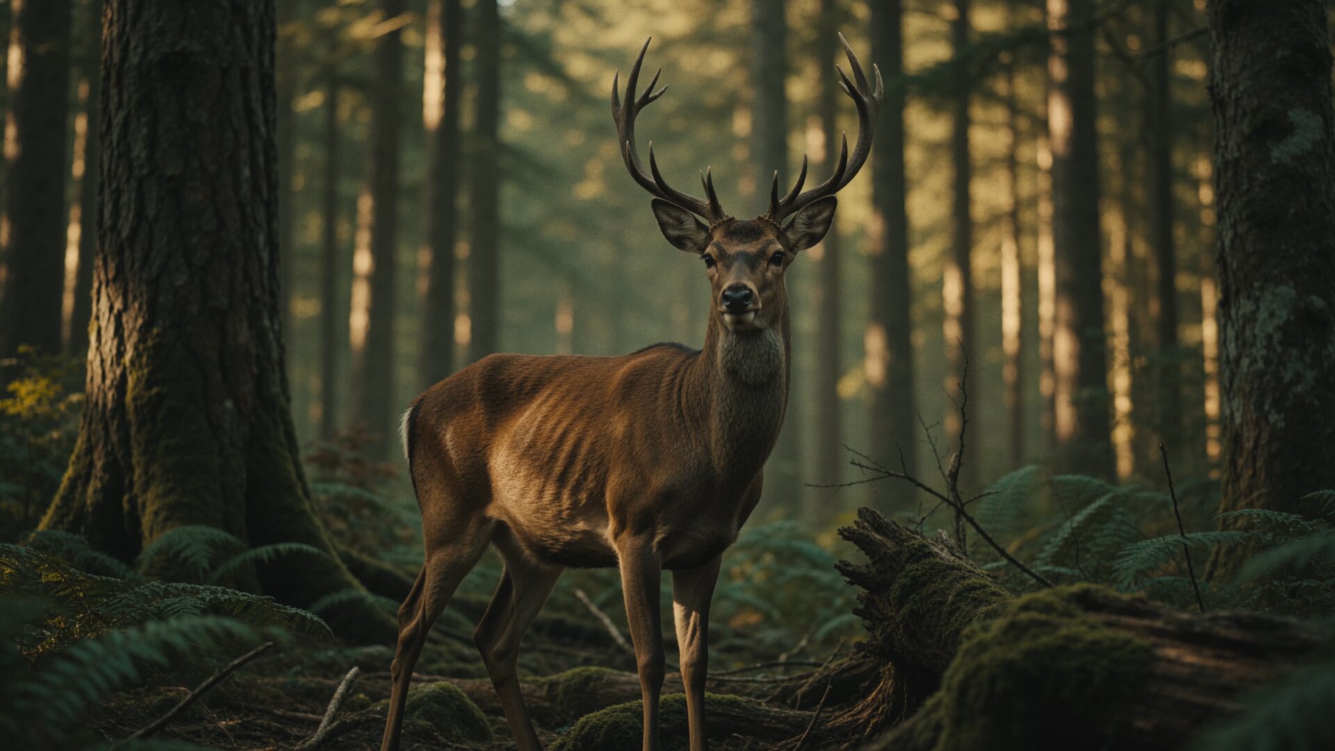 Trailer still, deer in the forest