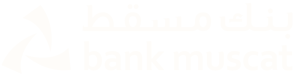 Bank Muscat logo with its emblem and the name in English and Arabic