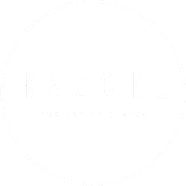 Kazoku logo in a circle with the tagline The Art of Dining