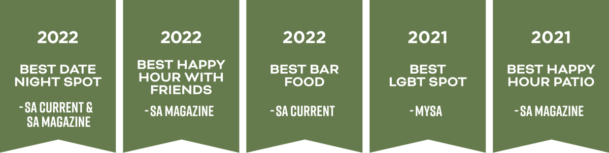 Best of 2021-2022 awards banners with categories and publications