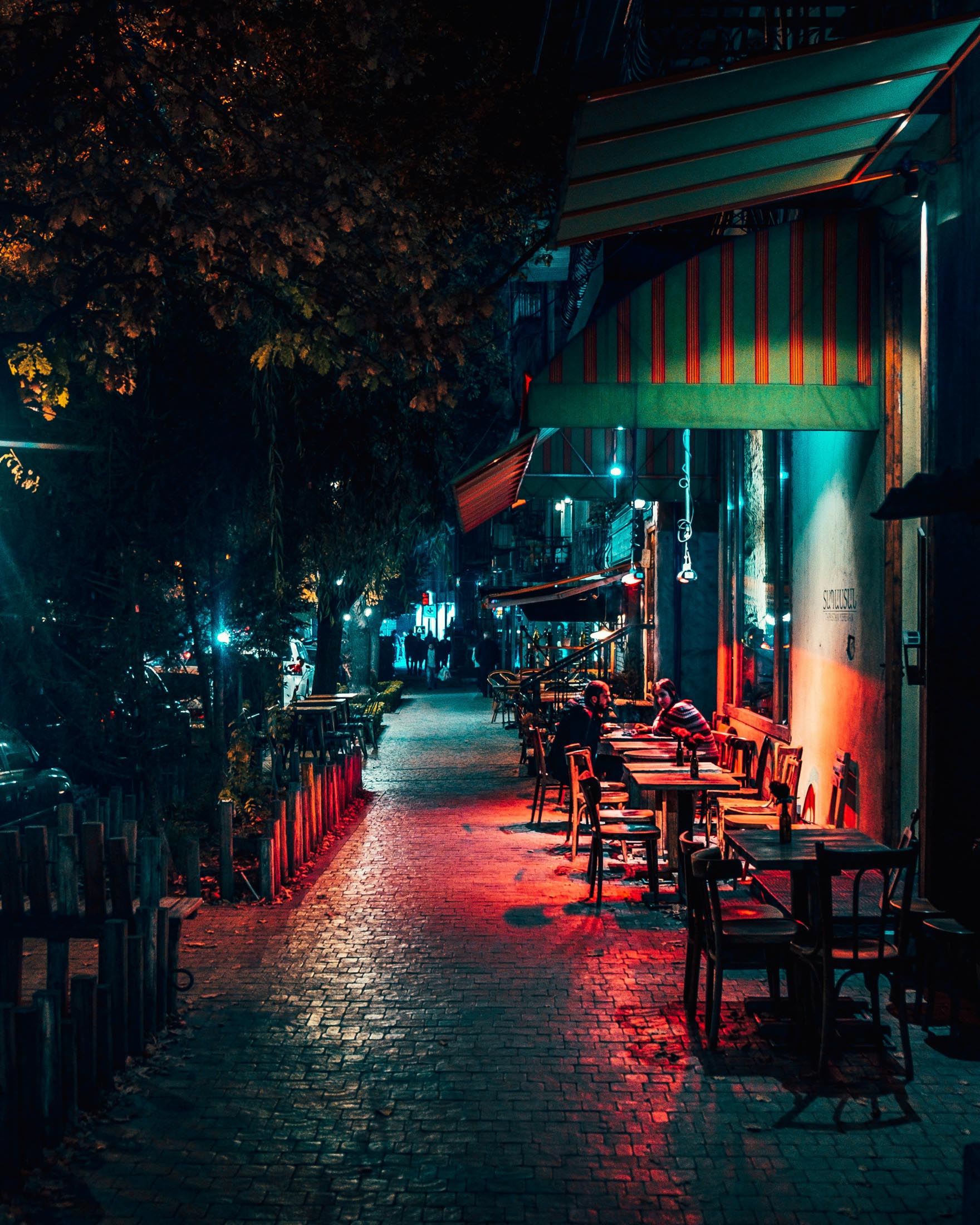 People walking on street