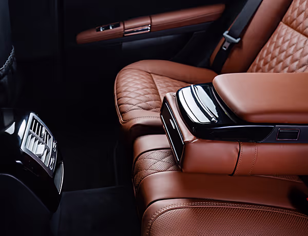 Luxury interior of car