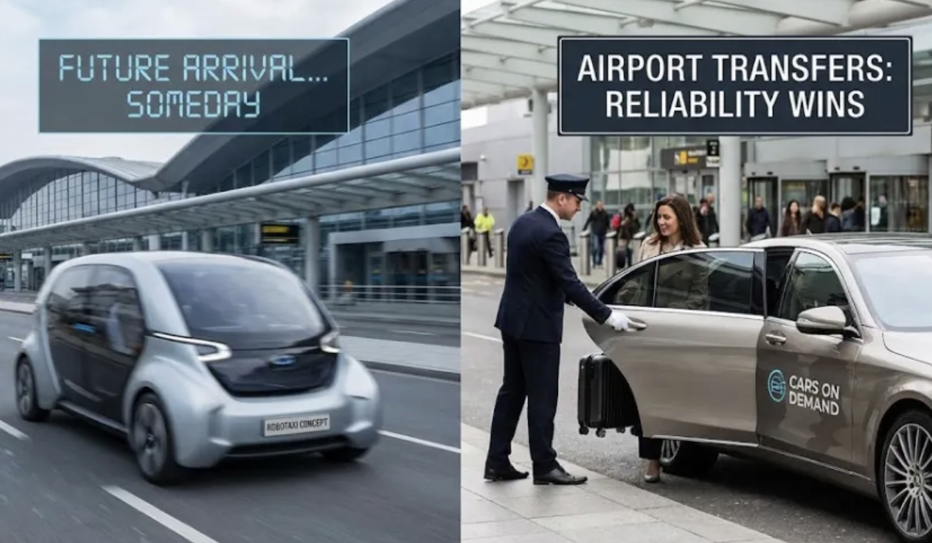 Robotaxis Are Coming — But When It Comes to Airport Transfers, Reliability Still Wins