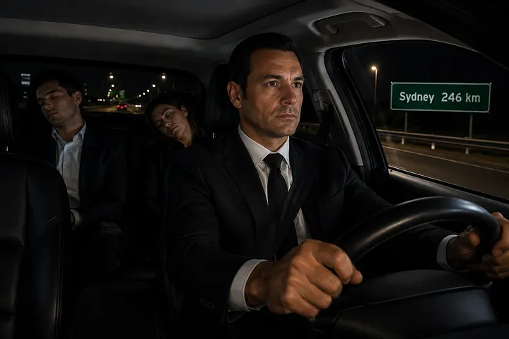 Don’t risk it, get a driver who is alert and prepared for the long trip and get there safely