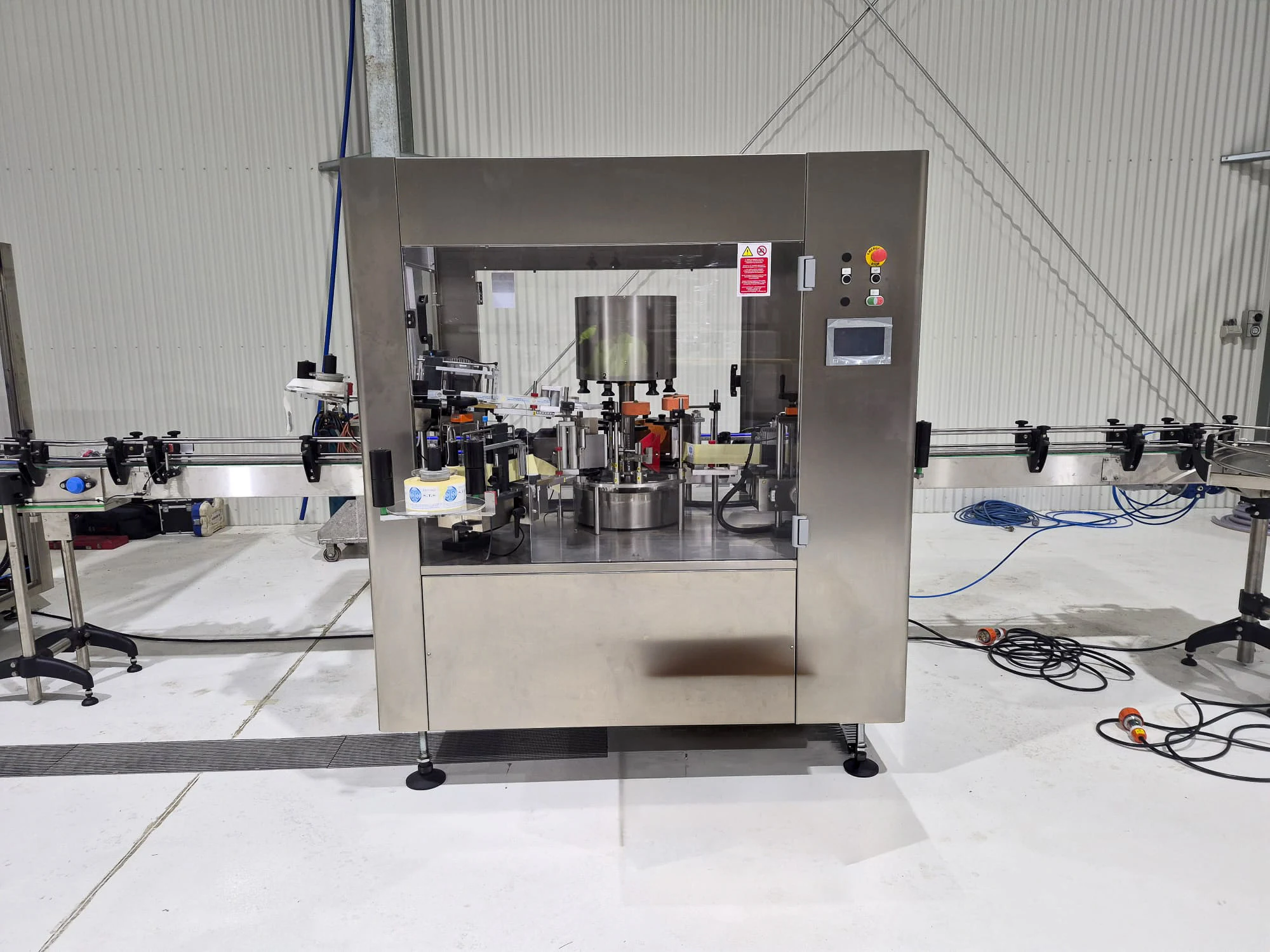 STS rotary labeller installed by Q-Pack