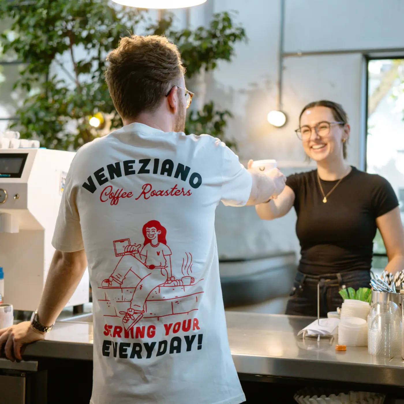 Team members outside Flight Coffee’s roastery in Auckland, New Zealand, representing specialty coffee culture and career opportunities within the Nomad Coffee Group.