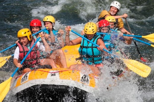 Rafting on the River Miño