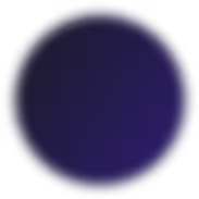 A blue circle with a white background.